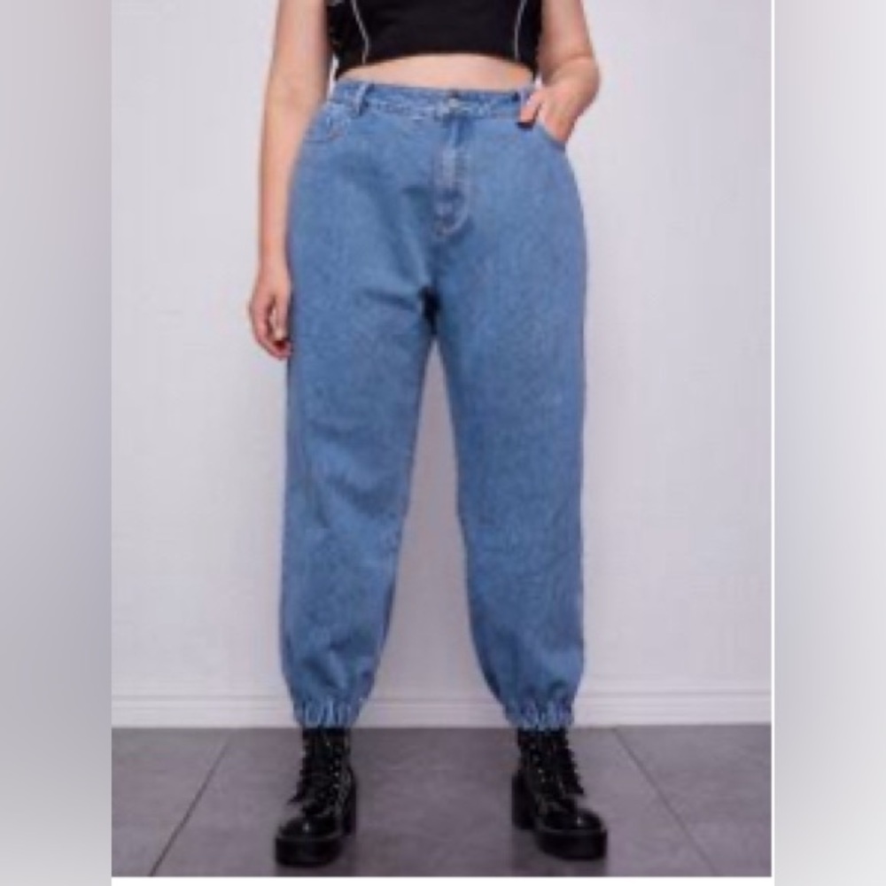 SHEIN High Waist Jogger Jeans